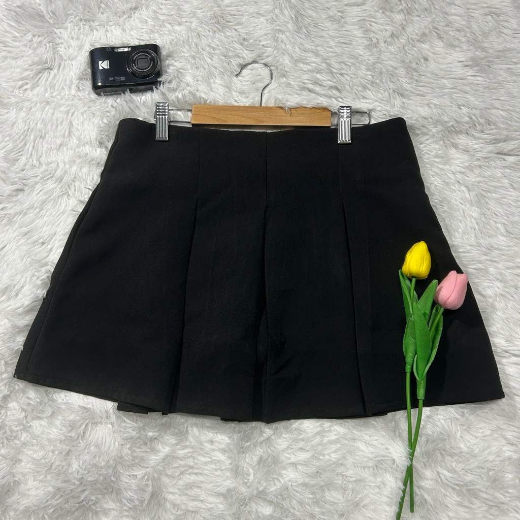 กระโปรงเทนนิส ป้าย Anona สีดำ