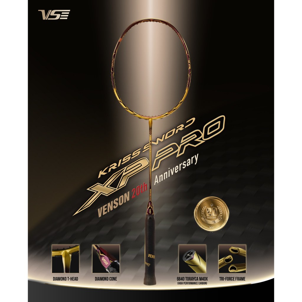 ไม้แบด VS KRISSWORD XP PRO 20TH พร้อม BOX SET