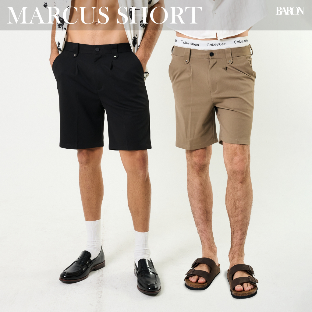 BARON Marcus shorts กางเกงขาสั้นเอวยืด ผ้ายืด ใส่สบาย