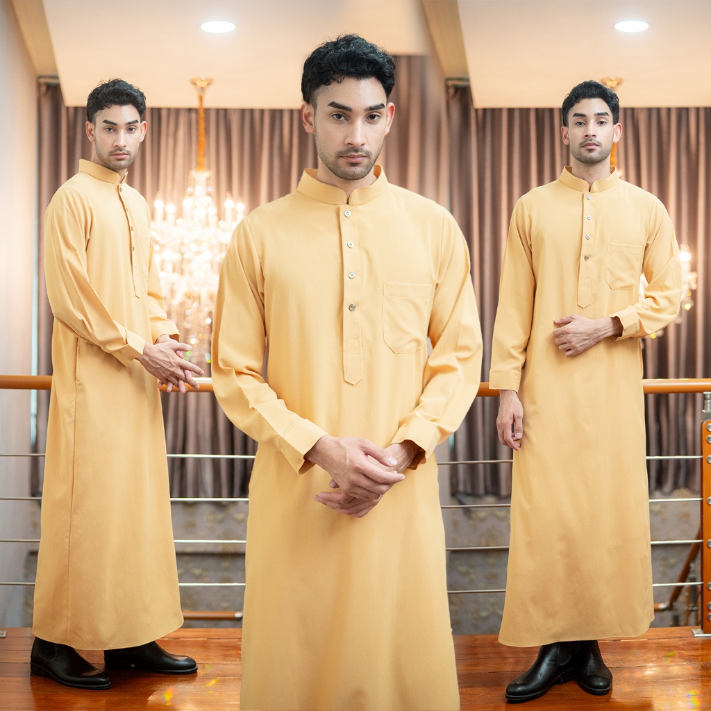 โต๊ปแขนยาว คอจีน แขนกระดุม ผ้านำเข้ามีลายในตัว แบรนด์วาริส ใส่ออกงานตามความเหมาะสมAE31วาริสมุสลิม