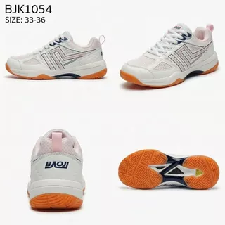 Baoji Badminton shoes รองเท้าแบดมินตันเด็ก SIZE 33-36 รุ่นBJK1054แบบผูกเชือก ของแท้ พร้อมส่ง