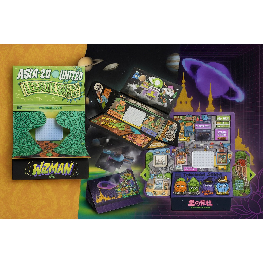 Asia United [Purple V.3]ALL IN ONE (V.3 สีม่วง) เซตกล่องมัลติฟังก์ชัน  | กระดาษ ของขวัญ ของสะสม ตั้งโชว์ก็เท่ - รูปที่ 4