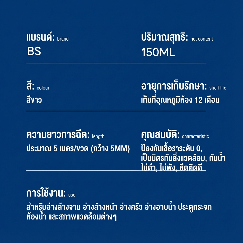 LY กาวยาแนว ยาแนว ยาแนวกระเบื้อง กาวยาแนวกระเบื้อง ยาแนวห้องน้ำ ใช้ง่าย สูตรกันน้ำ บีบใช้งานได้ทันที ขนาด 230g - รูปที่ 7