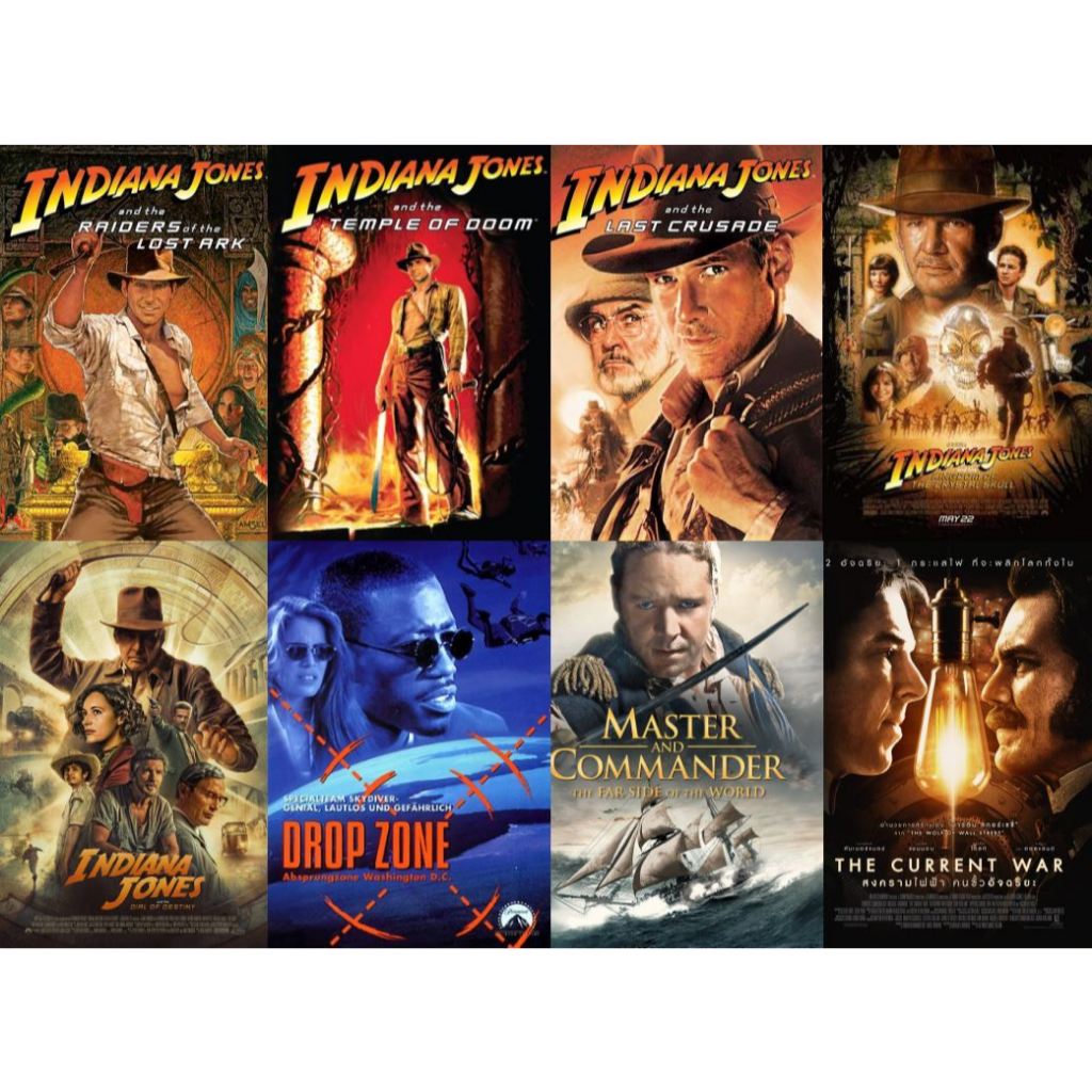 Flash Drive 64 Gb Indiana Jones Boxset_Drop Zone_Master and Commander_The Current War 1080p & 4K