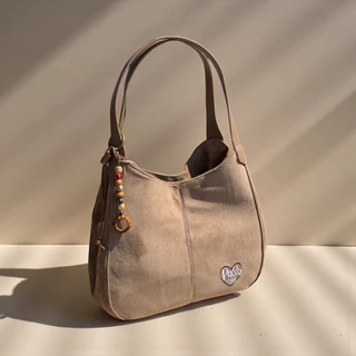 (ไม่มีจี้ห้อย) กระเป๋า suede bag รุ่น MILIE 6ช่องใช้งาน