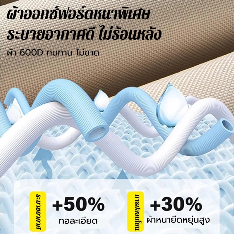 เก้าอี้แคมป์ปิ้งพับเอนนอนได้ ผ้า Oxford thumbnail 7
