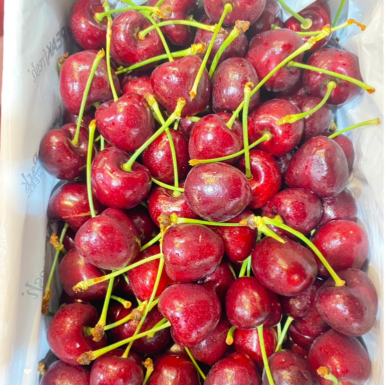 🍒cherry เชอรี่สด ชิลี คัดพรีเมี่ยม แพ็คสดใหม่ทุกวัน( อร่อยหวานกรอบเนื้อแน่น )