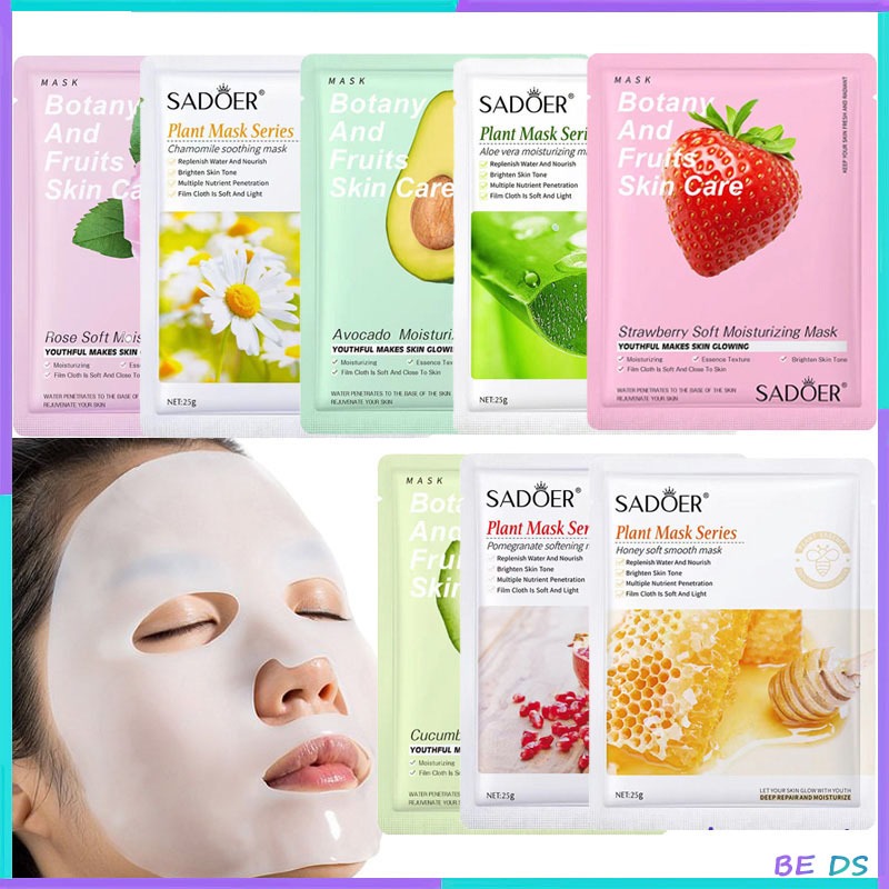 BDS-【ราคาดีกว่า】5 แถม 1 ‼️ชุดมาสก์หน้า เซตมาส์กหน้า แตงกวา คอลลาเจน กรดไฮยาลูโรนิก วิตามินซี