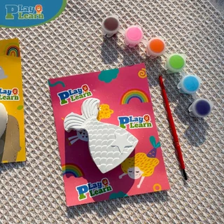 Play Plearn Kid ชุดระบายสีปูนปลาสเตอร์ Set Plaster Painting เหมาะสำหรับเด็ก 3 ขวบขึ้นไป