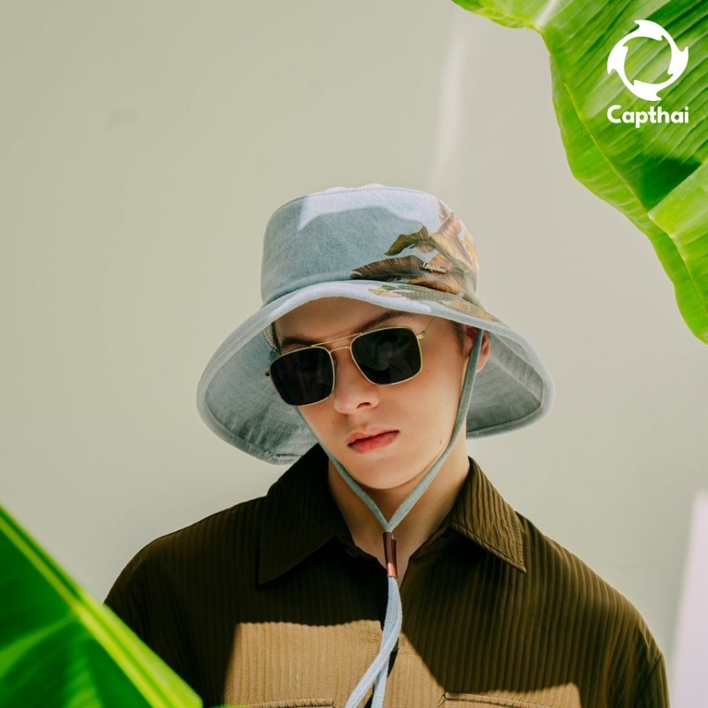 หมวกปีกรอบยีนส์ กัน UV รุ่น Bai-Tong Tales VY