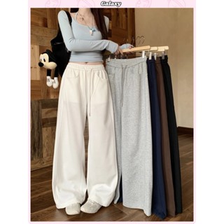 กางเกงขายาวผู้หญิง กางเกงลำลอง ทรงหลวม ผอมลง ใส่สบาย เอวยืดไ…