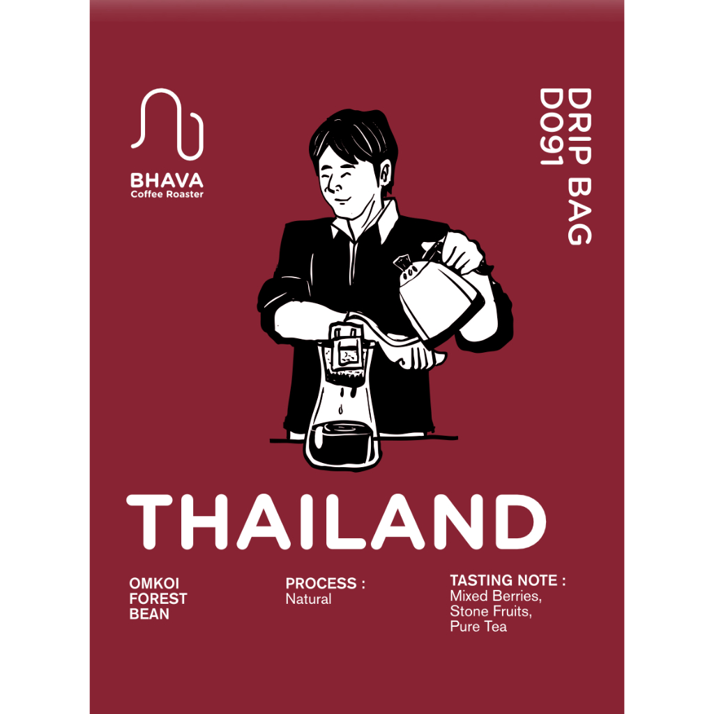D091 Bhava Thailand Omkoi Forest bean Natural process Dripbag