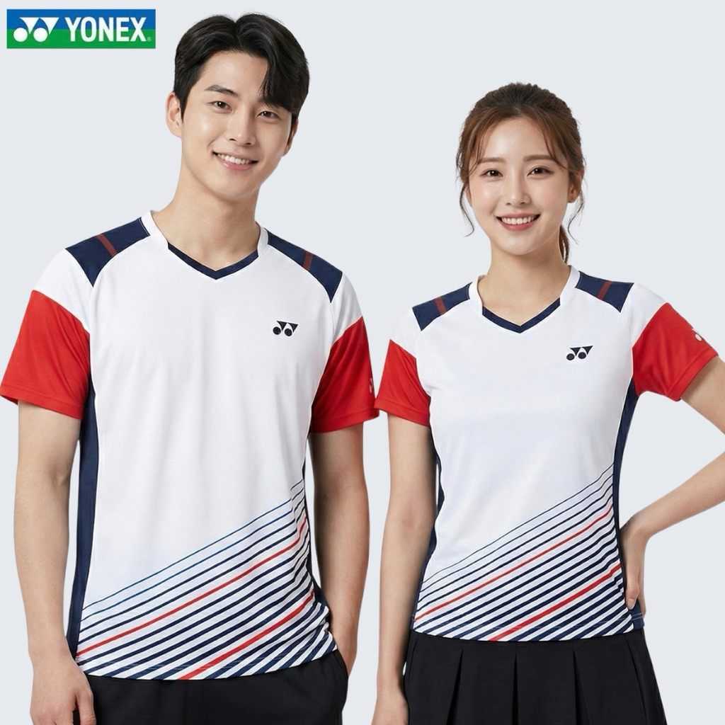เสื้อแบดYONEX ลายใหมาเรียบเท่  ระบายอากาศเยี่ยม คุณภาพดี สามารถสั่งสกรีนเพิ่มได้