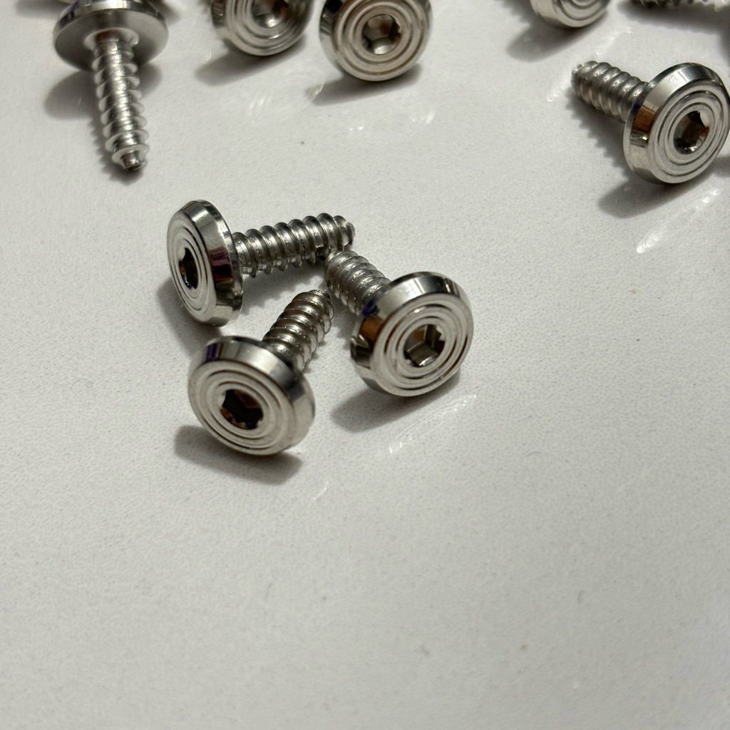 น็อตเกลียวปล่อยหัวจี้ลายมีM4,M5 น็อตเลสเกลียวปล่อย