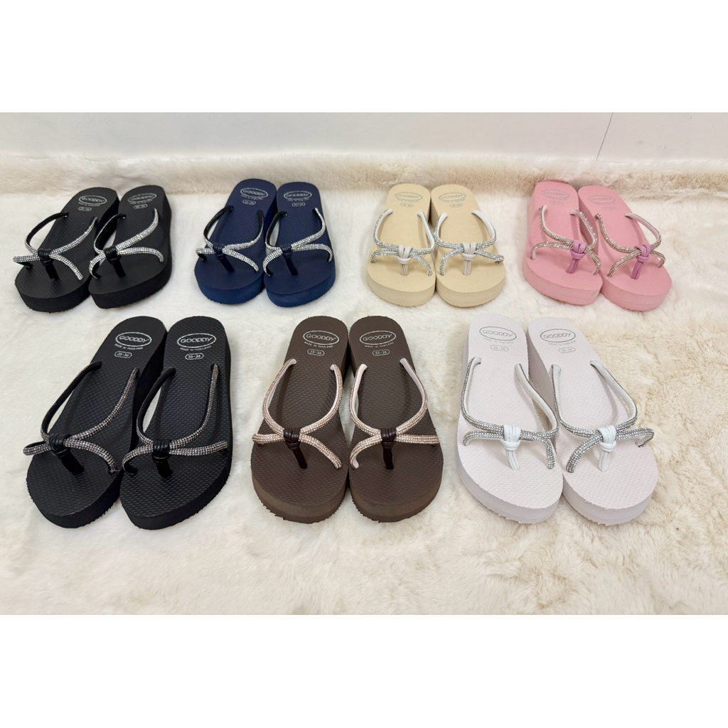 Awr 922 GOODDY รองเท้าฟองน้ำทรงสูง พื้นนุ่มใส่สบาย รุ่น พราว พร้อมส่ง ราคา ถูกที่สุด ดีลบีเคเค แกลเลอรีภาพที่ 5
