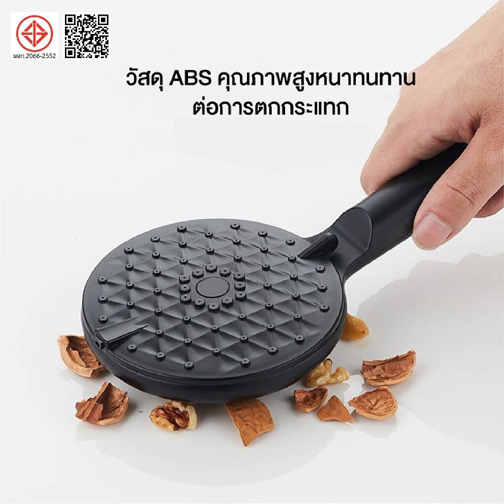 ฝักบัว อาบนํ้า แผงขนาดใหญ่ อัตราเร่ง 3 ขั้น ปริมาณน้ำมาก ฝักบัวแรงดันสูง สีดำ จัดส่งที่รวดเร็ว COD - รูปที่ 3