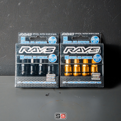 RAYS : Hi Speed Valve วาล์วควบคุมอากาศ ของแท้ 100% 1 Set 4 Units  ใส่ได้ทั้งรถเก๋งและกระบะ (S9)