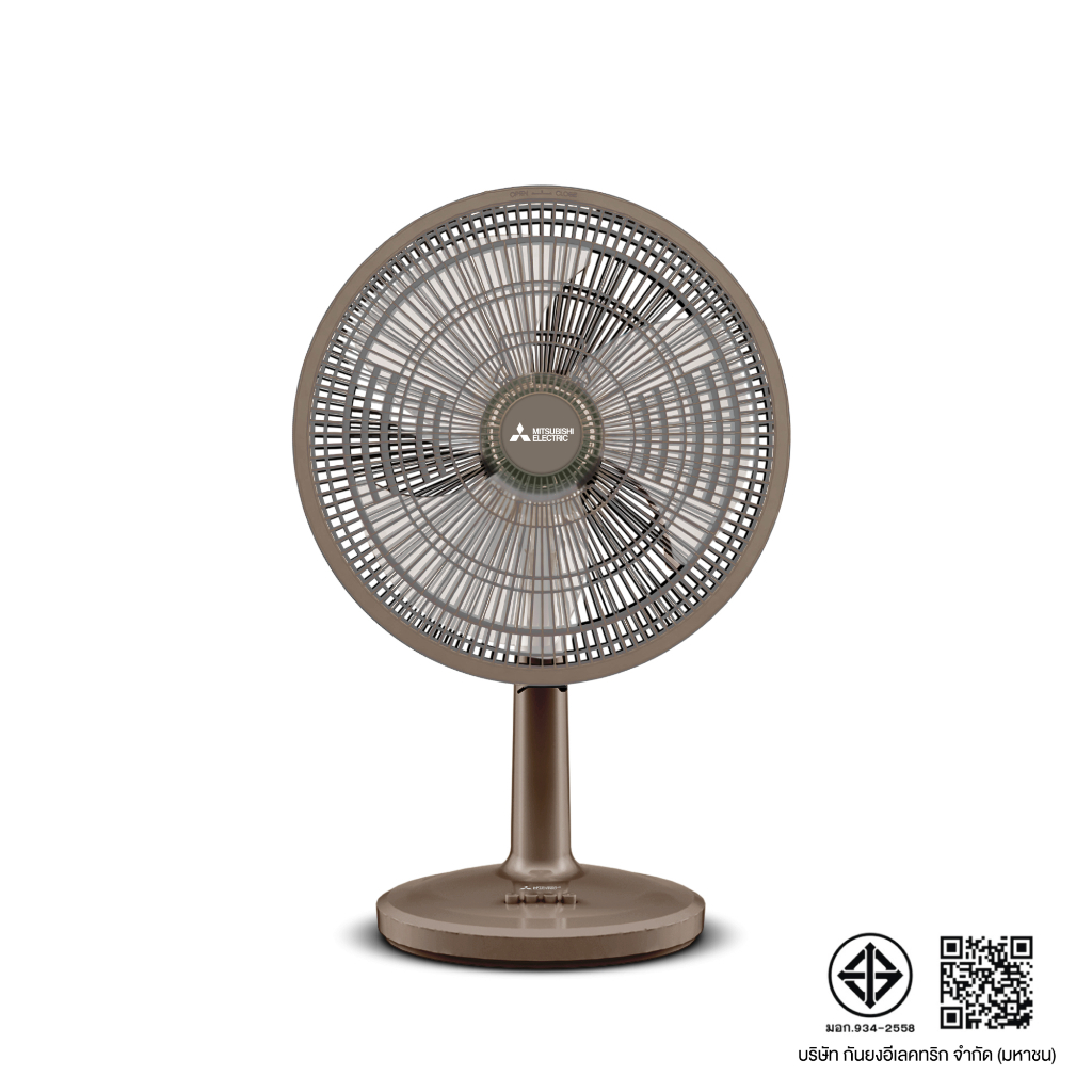 MITSUBISHI ELECTRIC พัดลมตั้งโต๊ะ D16A-GC แบบกดปุ่ม ขนาดใบพัด 16 นิ้ว