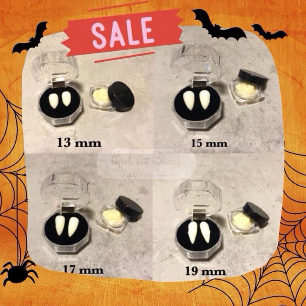 🇹🇭 พร้อมส่ง เขี้ยวปลอมสำหรับคอสเพลย์และการแต่งตัวแฟนซี Halloween 😈  พร้อมกาวติดเขี้ยวปลอม