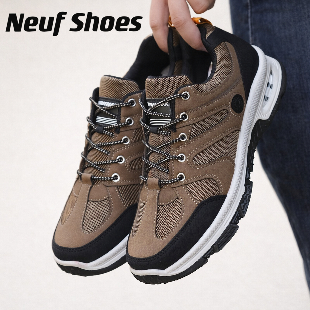 NUFESHOES-03  รองเท้าใบผู้ชายสายลุย ใส่ทำงานพื้นนุ่ม กันลื่น สินค้าจัดส่งจากไทย