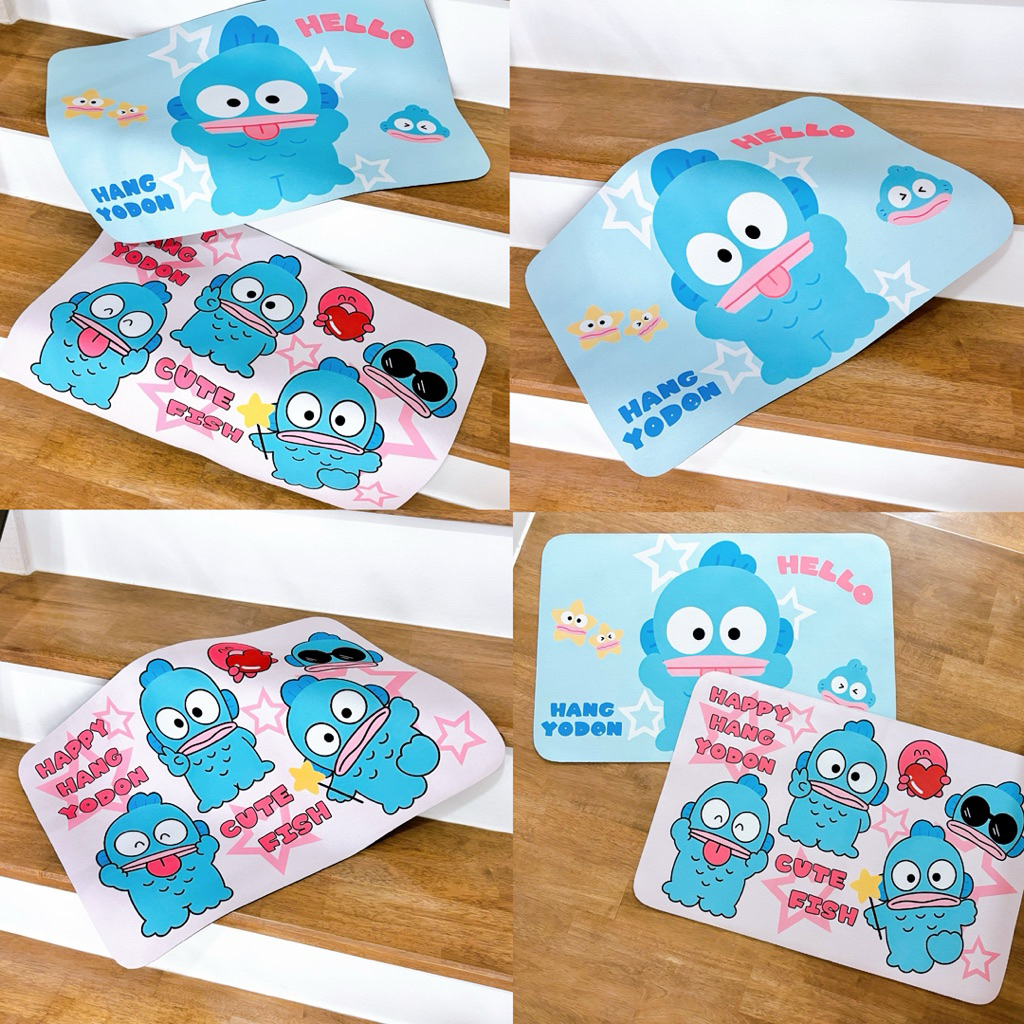 พร้อมส่ง🐟 พรมเช็ดเท้า Hangyodon ปลาน่ารัก พรมยางไวนิล พรมยางดูดน้ำ แผ่นรองกันเปียก แผ่นรองซับน้ำ ฮังกิวด้ง 44154