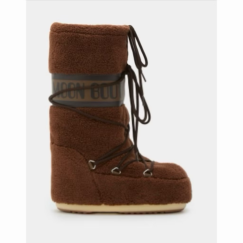 พร้อมส่ง Moon Boot ของแท้รุ่นขนเฟอร์ สีน้ำตาล