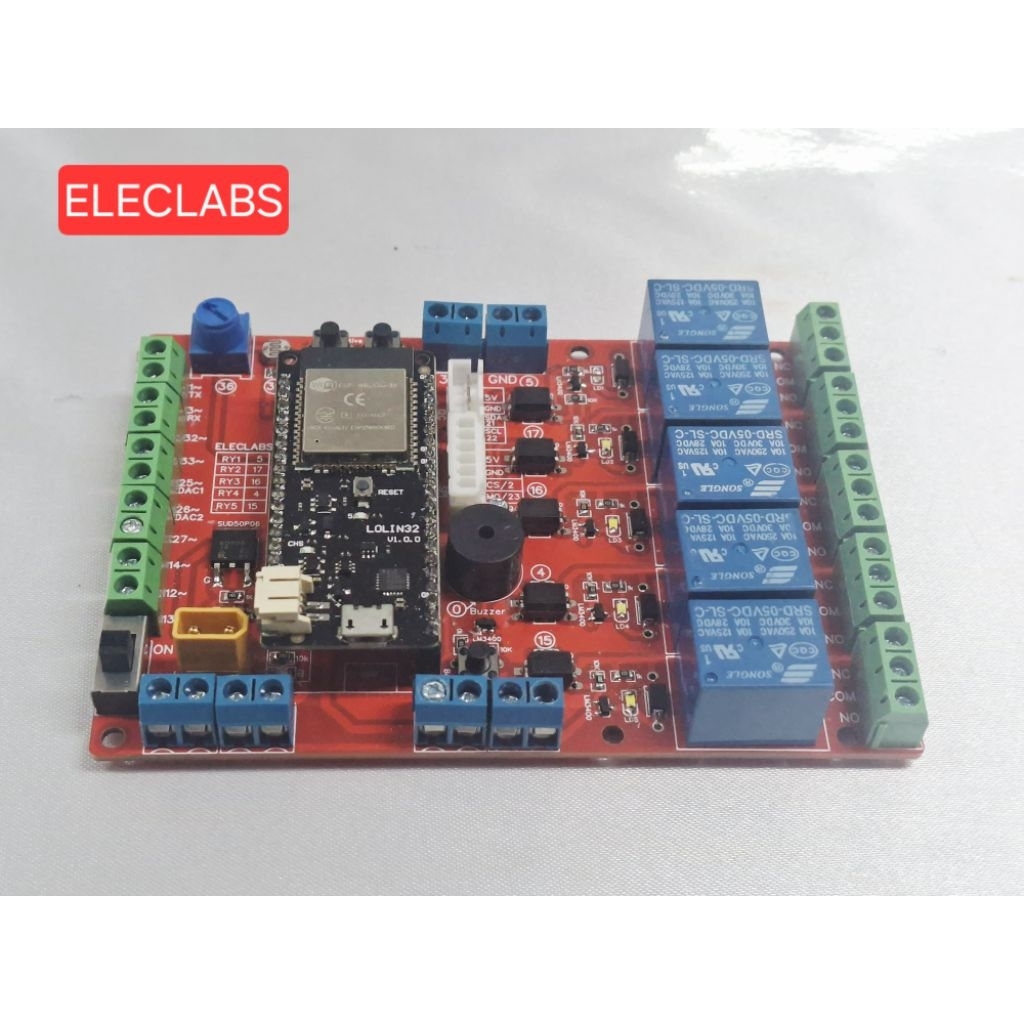 ESP32 Smart Relay Board 5 Channel สำหรับ IoT