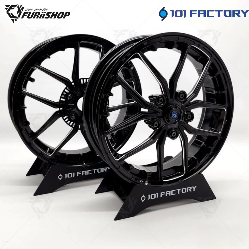 ล้อ 1O1 FACTORY R.E.M. 12" FORGED WHEEL 2024 MODEL Black /Vespa Sprint / Primavera / GTS
