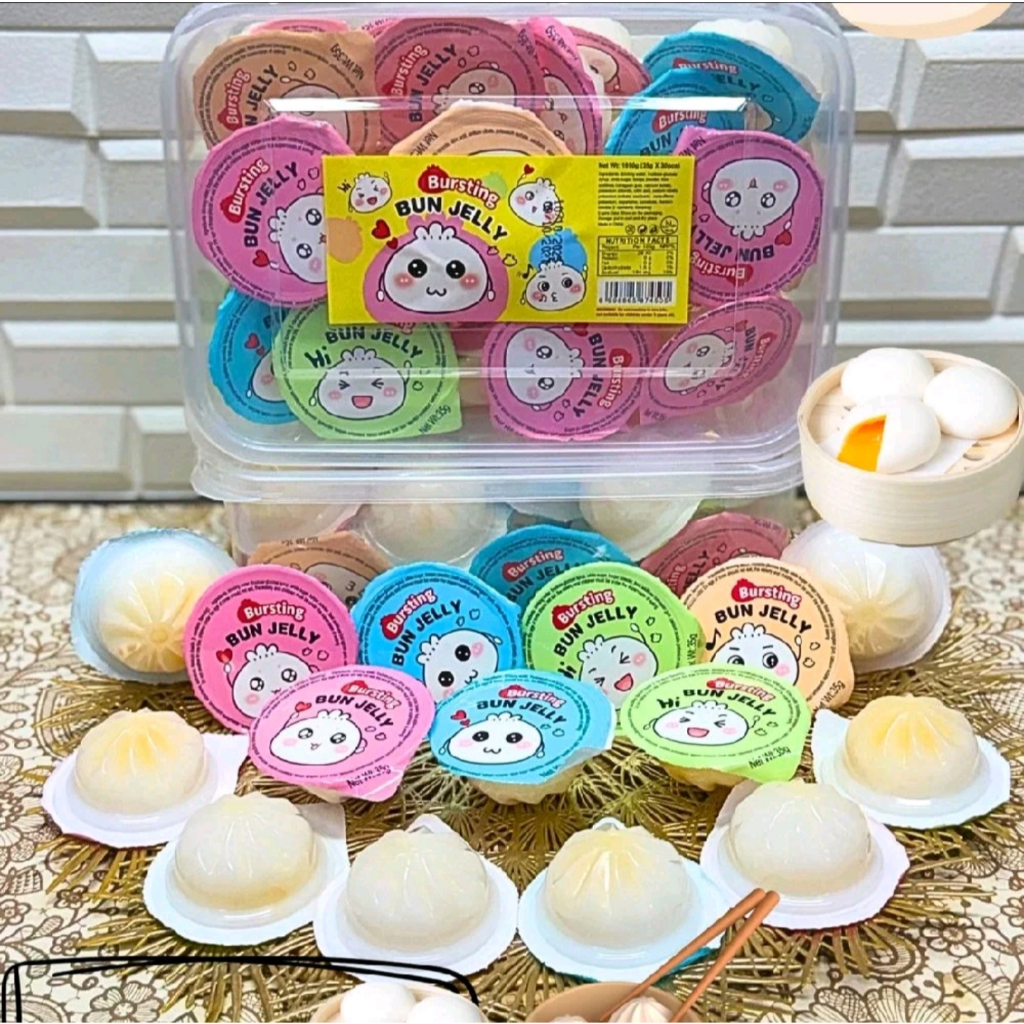 มีขายส่ง พุดดิ้งซาลาเปาลาวา รส ส้ม ยกกระปุก 30 ชิ้น แบ่งขาย 5 บาท