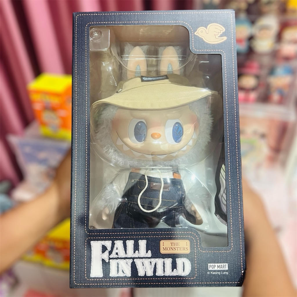 📍พร้อมส่ง💯% THE MONSTERS FALL IN WILD SERIES-Vinyl Plush Doll/ Labubu ชาวสวน ตัวใหญ่40ซม.[ของแท้]
