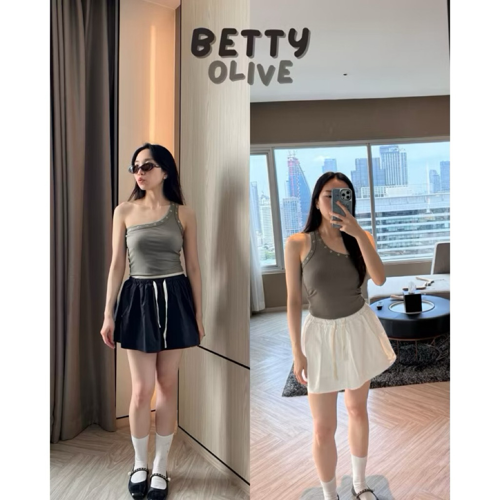 UIUI | BETTY TANK เสื้อกล้ามมุด สายด้านซ้าย