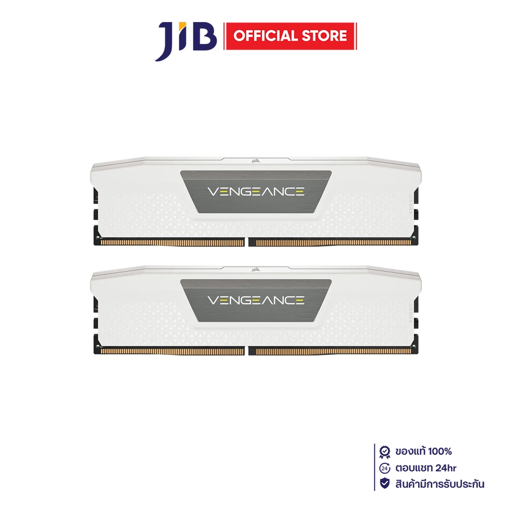 32GB (16GBx2) DDR5 6400MHz RAM (หน่วยความจำ) CORSAIR VENGEANCE DDR5 - AMD EXPO INTEL XMP CL36 WHITE 