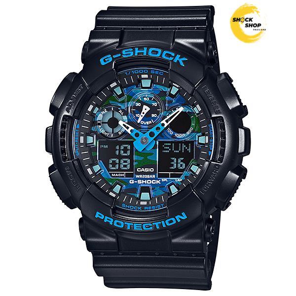 CASIO G-SHOCK นาฬิกาผู้ชาย รุ่น GA-100CB-1A ซีรีส์ GA-100หน้าปัดลายพราง จีช็อค