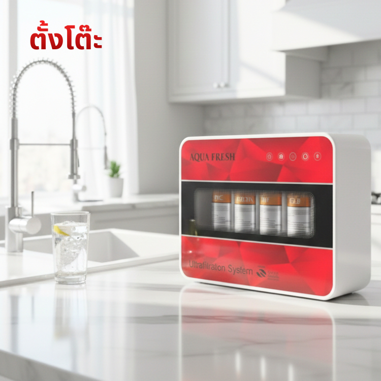 เครื่องกรองน้ำ 5 ขั้นตอน AQUA FRESH UF INLINE สีแดง - รูปที่ 5