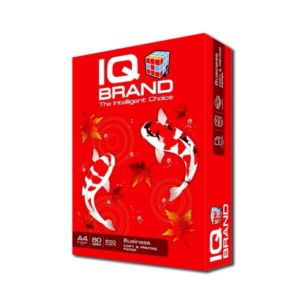 กะดาษถ่ายเอกสาร​  A4.IQ BRAND.500/รีม​ 80 g (สีแดง)