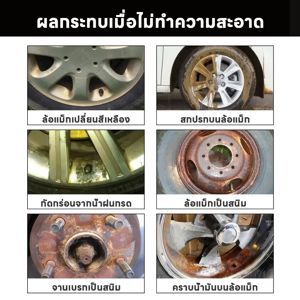 น้ำยาล้างสนิม ขจัดสนิม น้ำยาทำความสะอาดสนิม น้ำยาขัดสนิม มือจับและล้อที่เหมาะสมสำหรับรถยนต์ โซ่และชิ้นส่วนเหล็กทุกประเภท thumbnail 6