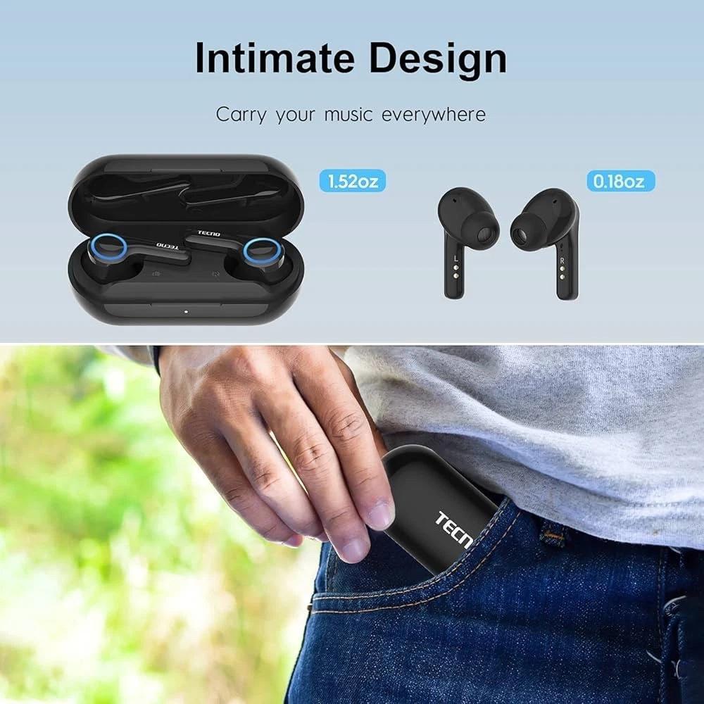 Bluetooth 5.0 Wireless Earphones with IPX4 Water Resistance