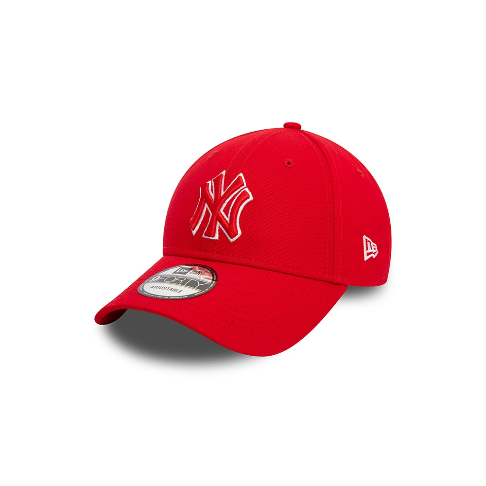New Era หมวกรุ่น NEW YORK YANKEES TEAM OUTLINE 9FORTY SCARLET 9FORTY CAP