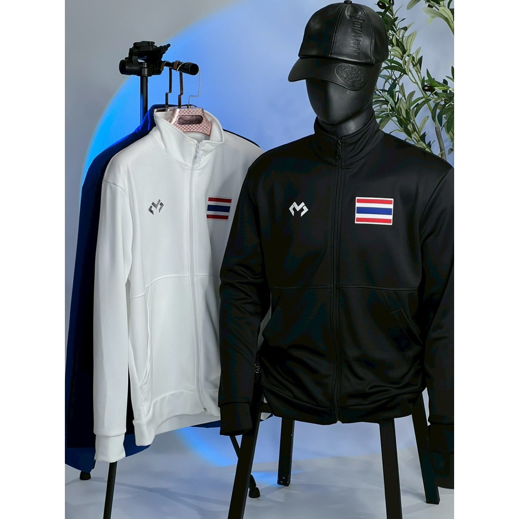 MA-i เสื้อวอร์ม รุ่น MA-08 พร้อมธงชาติไทย(ผ้าทอ)