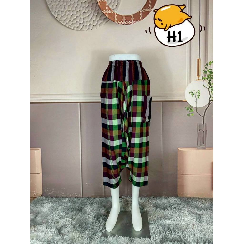 กางเกงผ้าขาวม้าหมักโคลนขาอาลาดินนิ่ม - รูปที่ 4