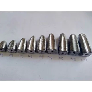 ตะกั่วตกปลา ตะกั่วมะเฟือง ขนาด 20,30,40,50,60,70,80,100g
