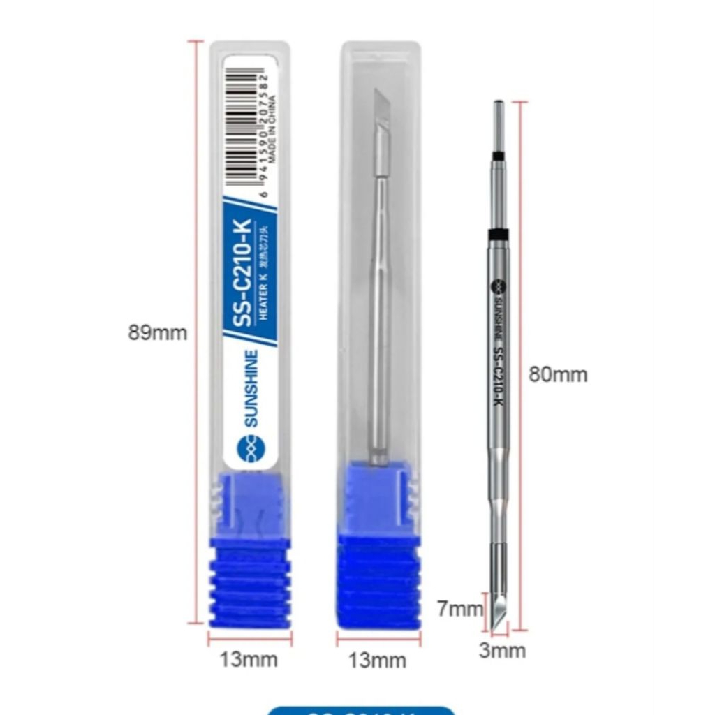 ผลิตภัณฑ์ชุดปลายหัวแร้งบัดกรี Mechanic C210 MIX Precision ประกอบด้วยหัวแร้ง 3 ประเภท: C210-TS, C210-