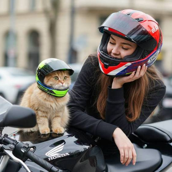 Pet Helmet หมวกกันน็อค สำหรับหมา แมว แบบเต็มใบ