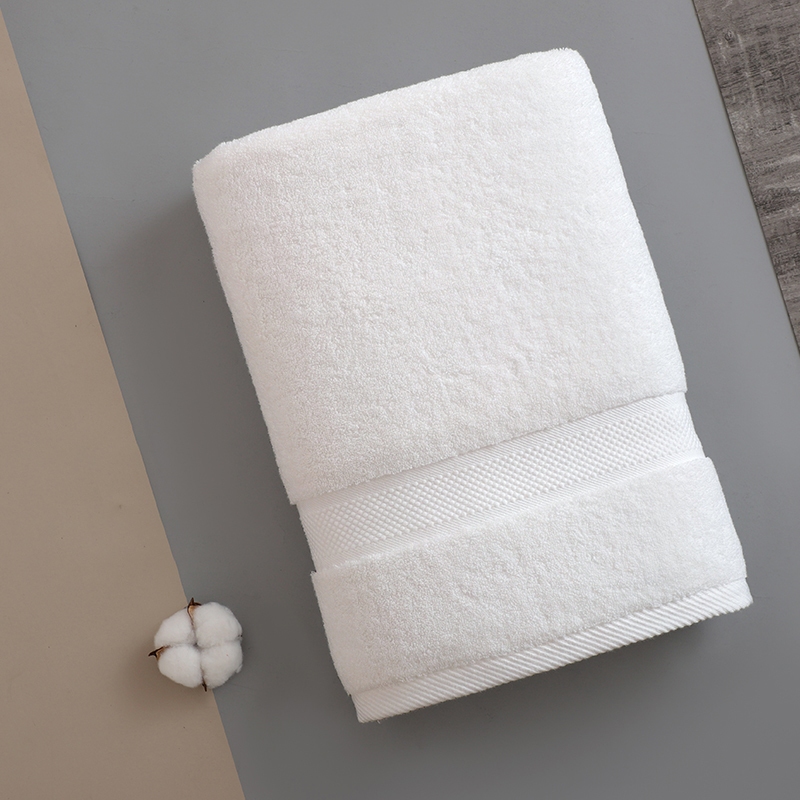 ผ้าขนหนูคุณภาพระดับโรงแรม ผลิตจากผ้าฝ้ายแท้ 100% ขนาด 35*75 ซม. นุ่มสบาย และซึมซับน้ำได้ดีเยี่ยม 130g - รูปที่ 3