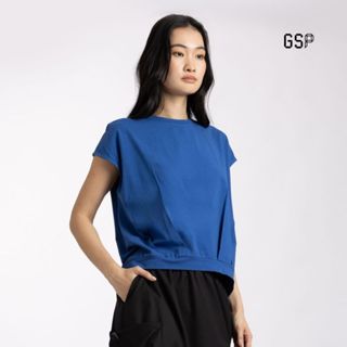 GSP Woman's blouse Balloon Tee Short sleeve Blue เสื้อยืด บอ…