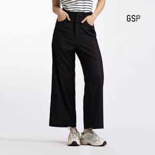 GSP Pants Lycra stretch กางเกงขายาว สีดำ P9YABL