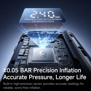 Baseus เครื่องสูบลมไร้สาย รุ่น GoTrip VA1 Super Mini Wireless Inflator 19-Cylinder