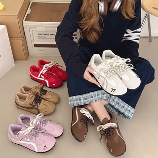ส่งฟรี รองเท้าผ้าใบน่ารัก รองเท้าผู้หญิง พร้อมส่ง ผ้าใบลำลองแฟชั่นสไตล์เกาหลี พื้นนุ่ม น้ำหนักเบา [LND3376]