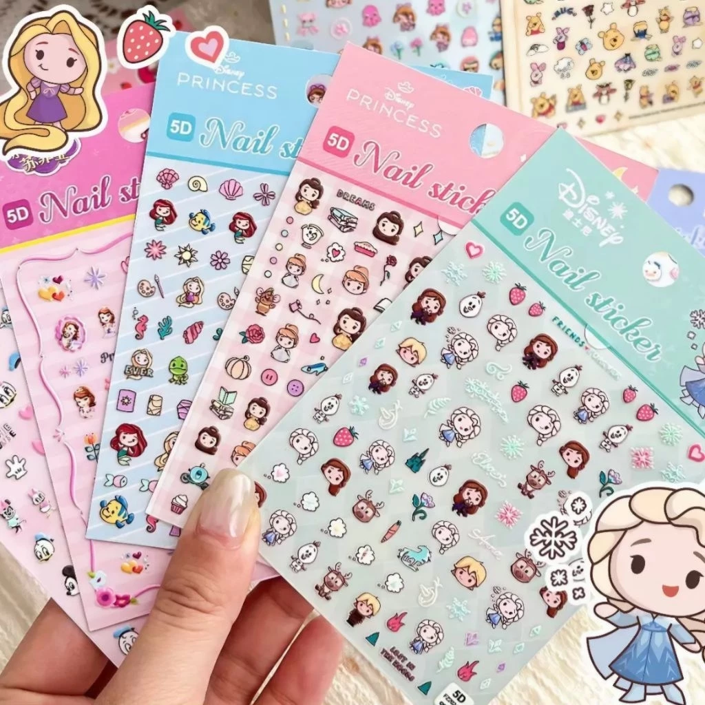 พร้อมส่งจากไทย!!! สติกเกอร์ติดเล็บ สติกเกอร์ลายนูน สติกเกอร์ 5D ลายSanrio Disney สติกเกอร์ตกแต่ง ติดสมุดสิ่งของน่ารัก