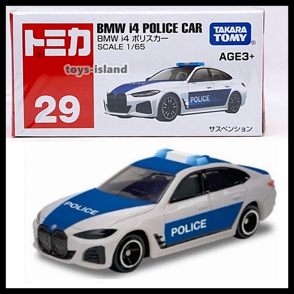 TOMICA 29 ASIA LIMITED BMW i4 POLICE CAR 1/65 TOMY Diecast
